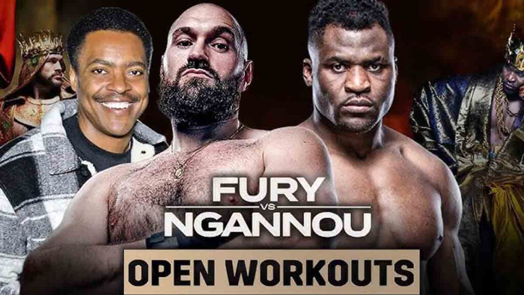 Tyson Fury vs Francis Ngannou open workout live stream