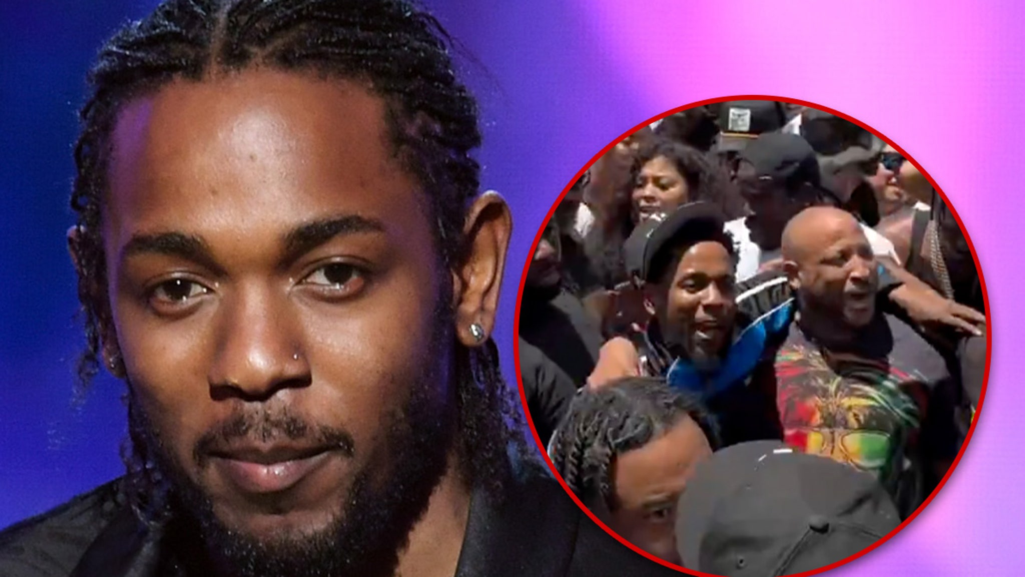 Kendrick Lamar’S Compton Track Video Shoot Brings Out Massive Crowds